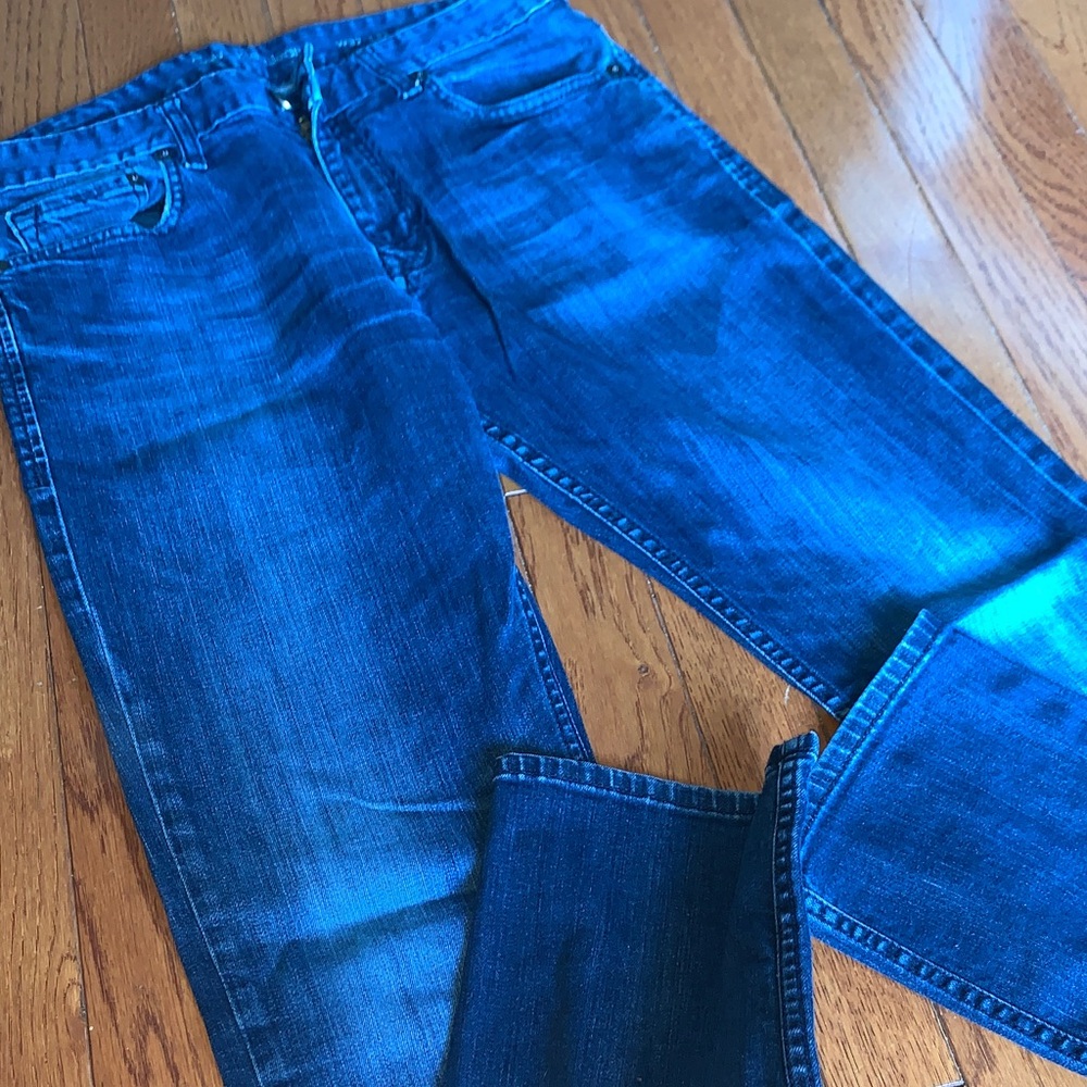 Calvin Klein Men's Deep Blue Straight Jeans